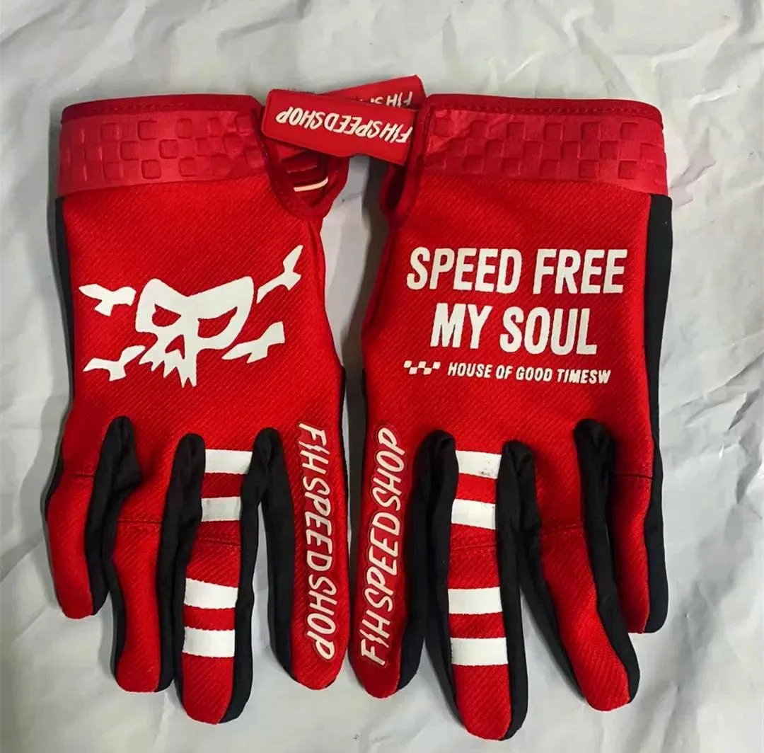 2024 FH MX Gloves Red Motocross Gloves Cycling Bicycle Riding Motorcycle Gloves MX MTB Racing Sports Cycling Dirt Bike Glove