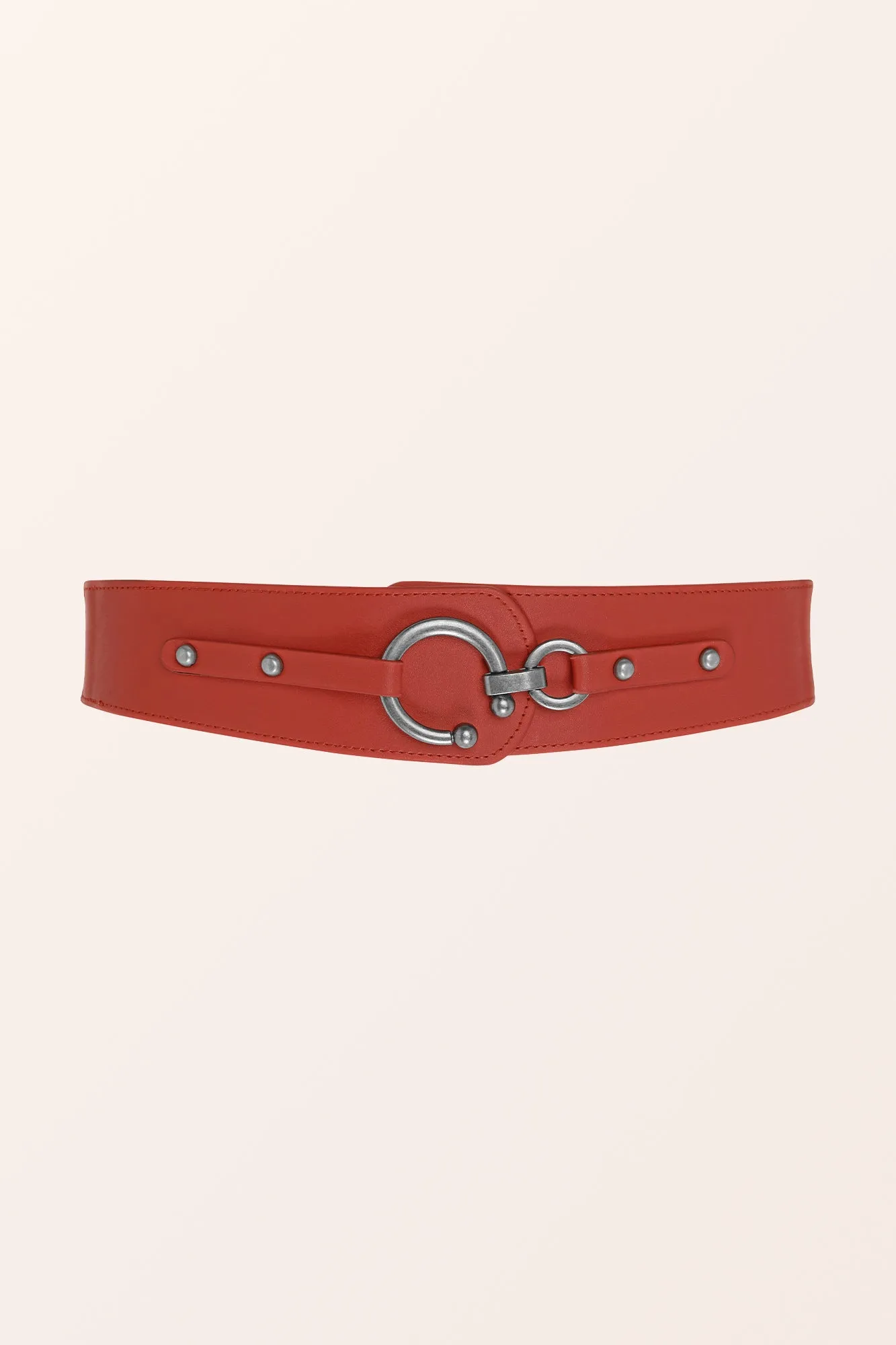 Adjustable Elastic Waist Belt - Red