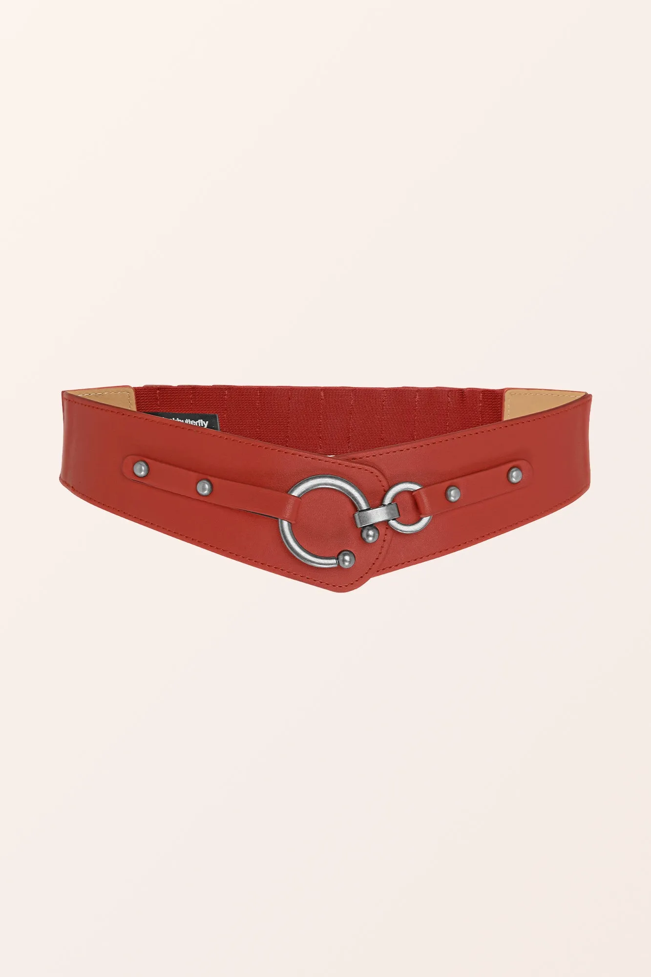 Adjustable Elastic Waist Belt - Red