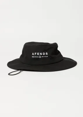 AFENDS Unisex Calico - Bucket Hat - Black