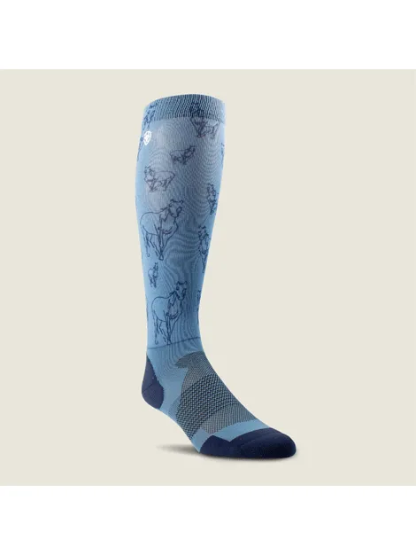 AriatTEK Slim Printed Performance Socks