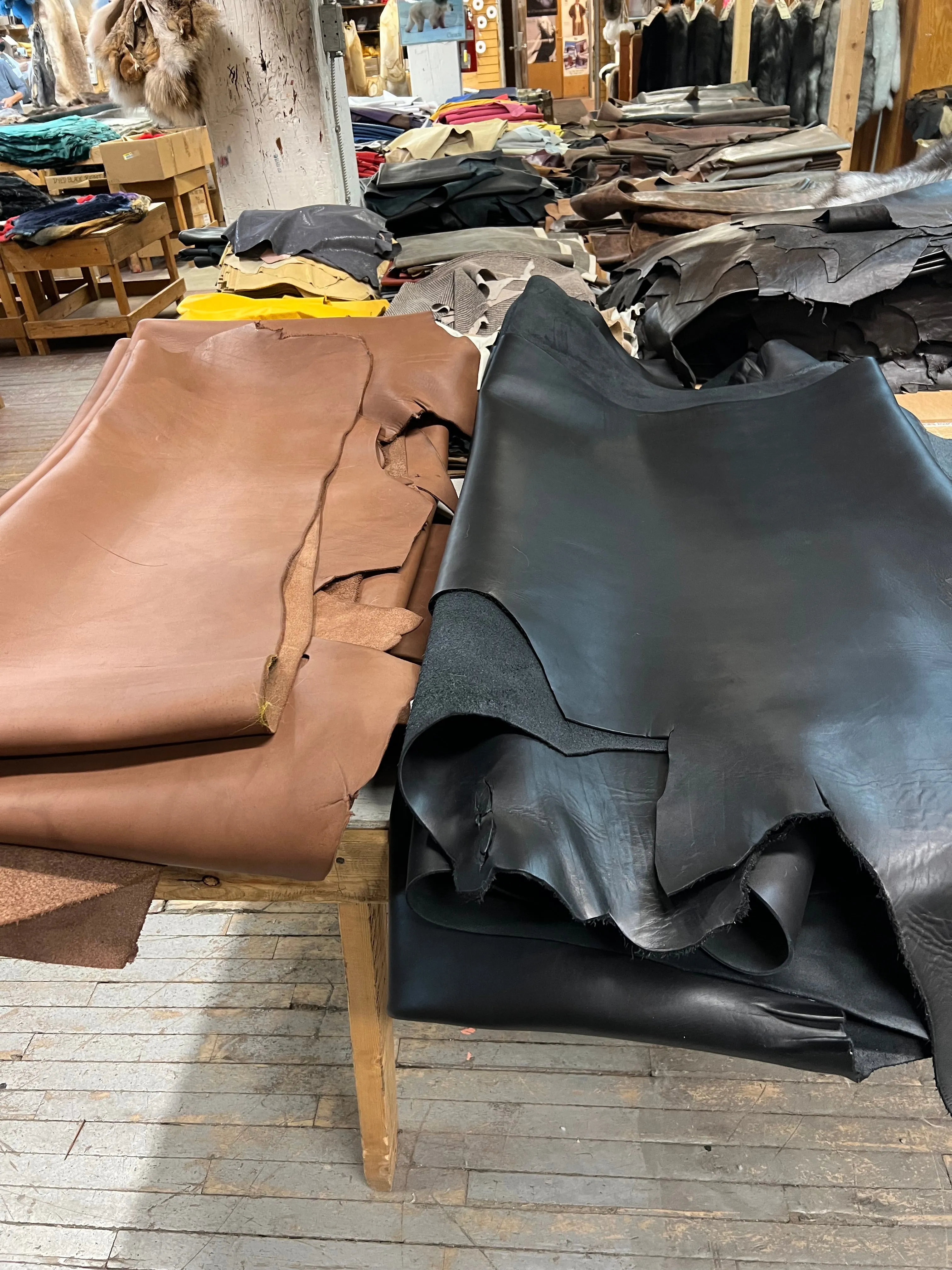 Black and Brown Leather 9oz.