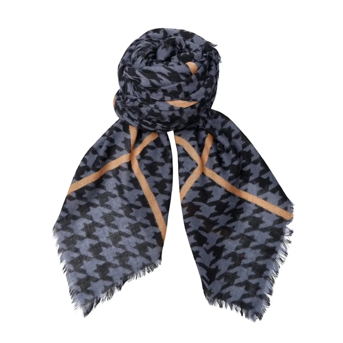 Black Colour Johanna Wool Scarf