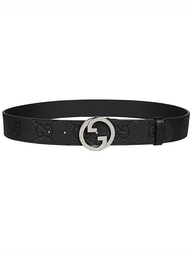 Blondie Wide Leather Belt Black