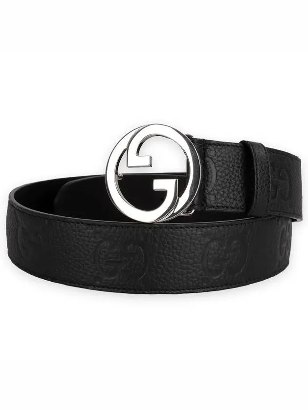 Blondie Wide Leather Belt Black