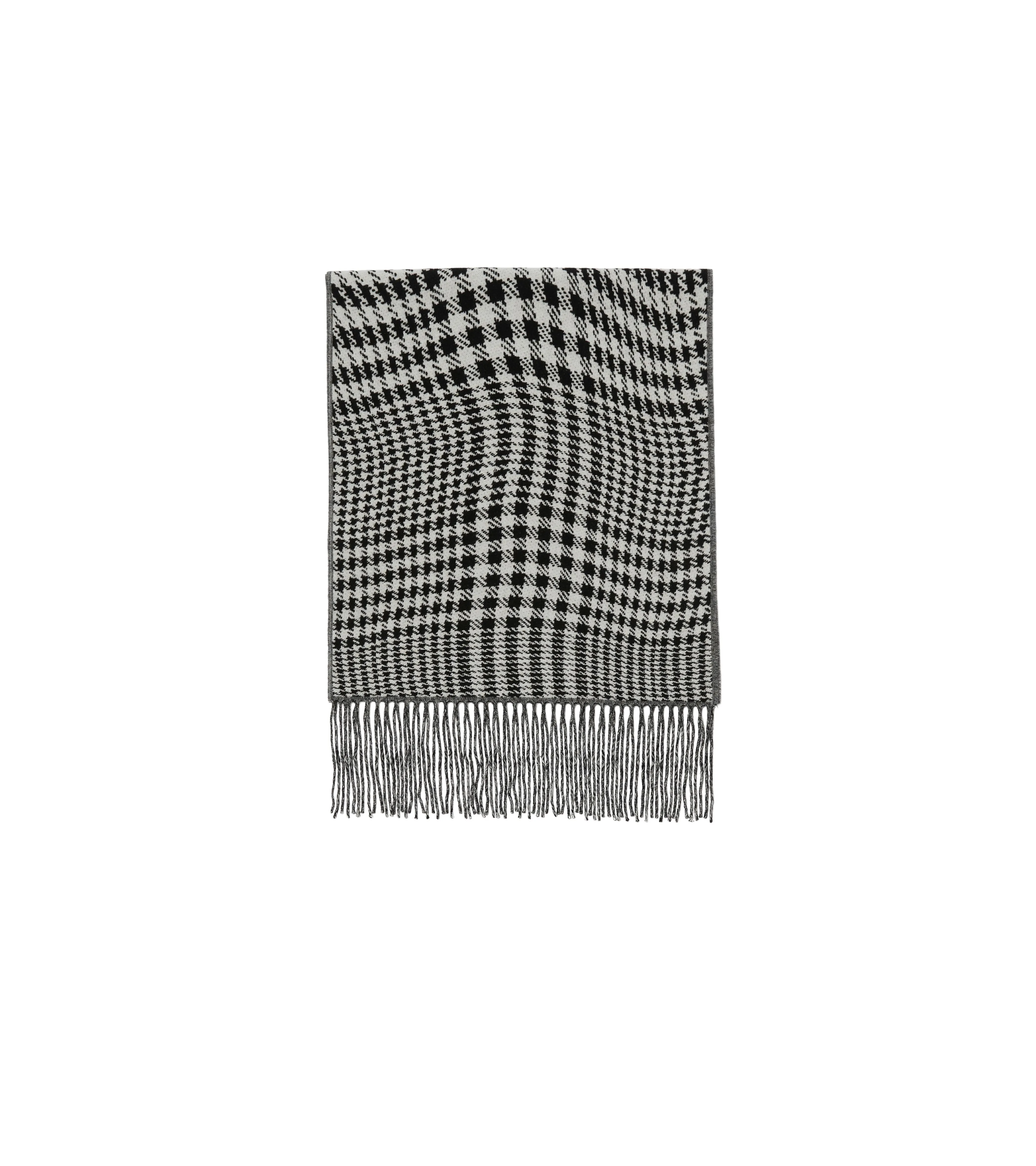 BURBERRY | WARPED HOUNDSTOOTH CASHMERE BLEND SCARF