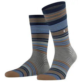 Burlington Stripe Socks - Dark Grey