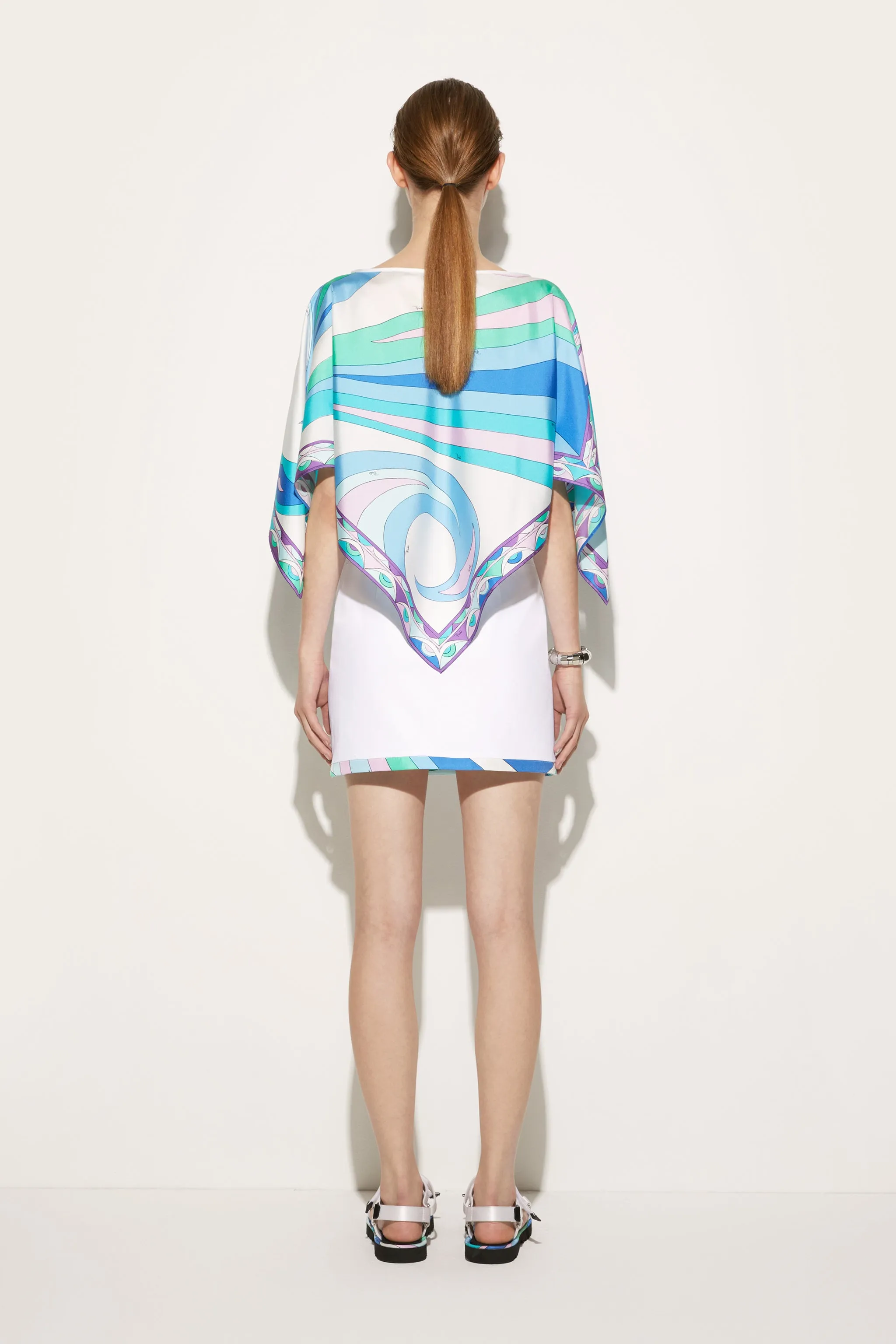 Cigni-Print Silk Top