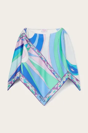 Cigni-Print Silk Top