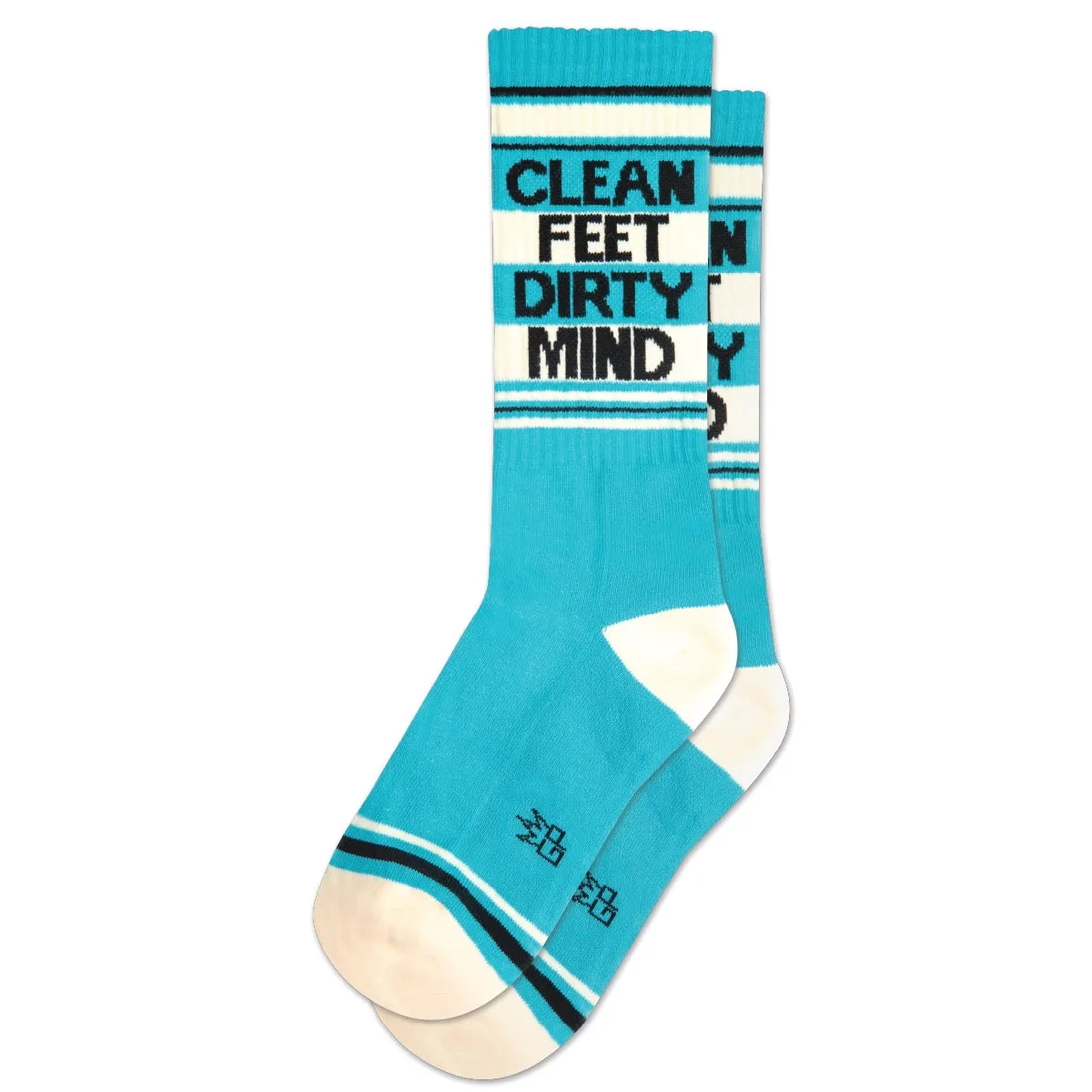 Clean Feet Dirty Mind Crew Socks  | Gym Socks | Unisex | Men's Women's