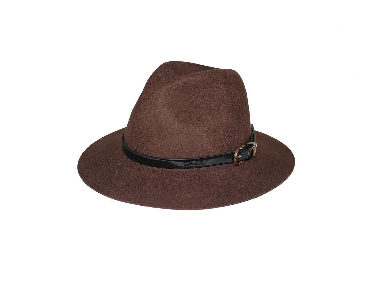 Dark Umber Wool Fedora Hat - The Oxford Street