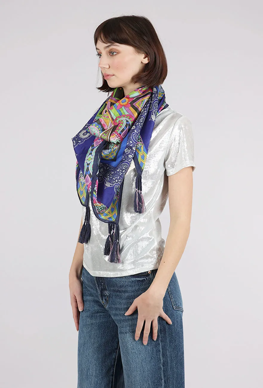 De Marne Silk Scarf, Multi