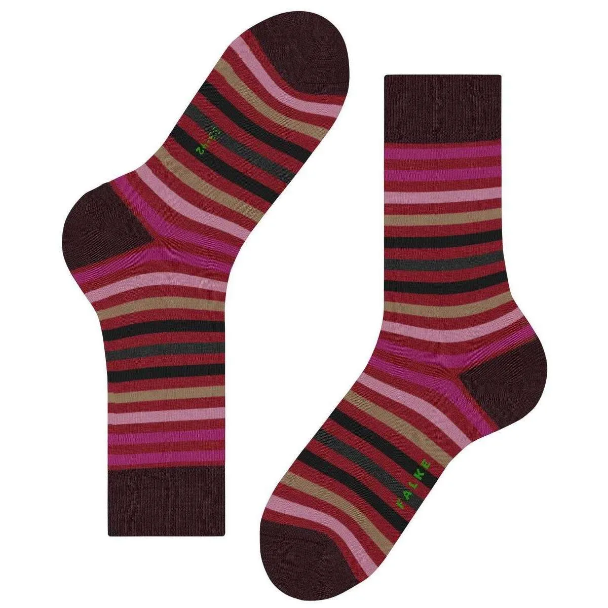 Falke Tinted Stripe Socks - Ingle Red