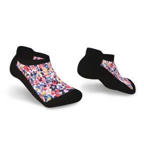 Flower Patch Diabetic Ankle Socks