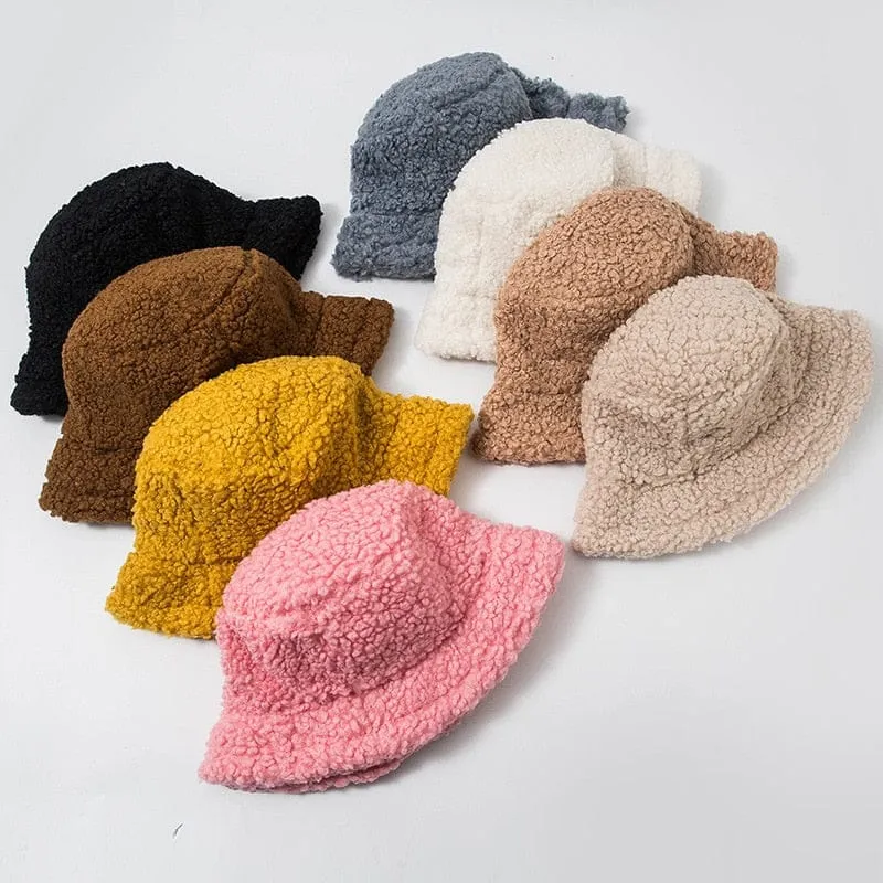 Fluffy Aesthetic Bucket Hats