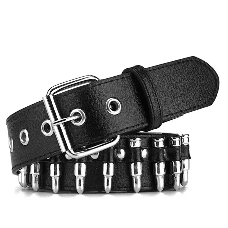 Funki Buys | Belts | Unisex Hollow Bullet Shape Decoration Belt