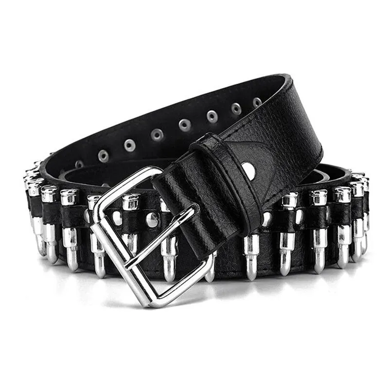 Funki Buys | Belts | Unisex Hollow Bullet Shape Decoration Belt