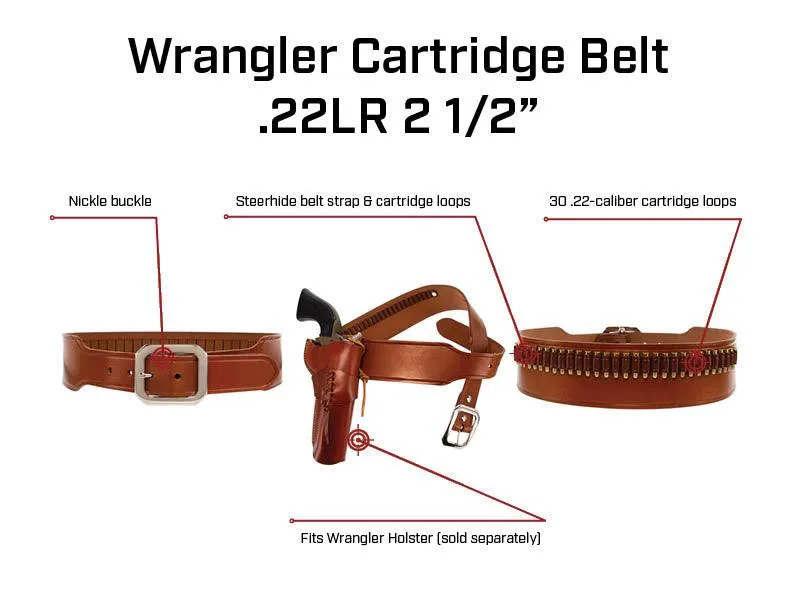 Galco Gunleather Wrangler Cartridge Belt  .22 2 1/2"