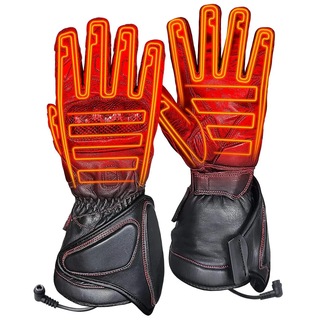 Gerbing 12V Extreme Hard Knuckle Heated Gloves- Motorcycle Snomobile ATV/UTV