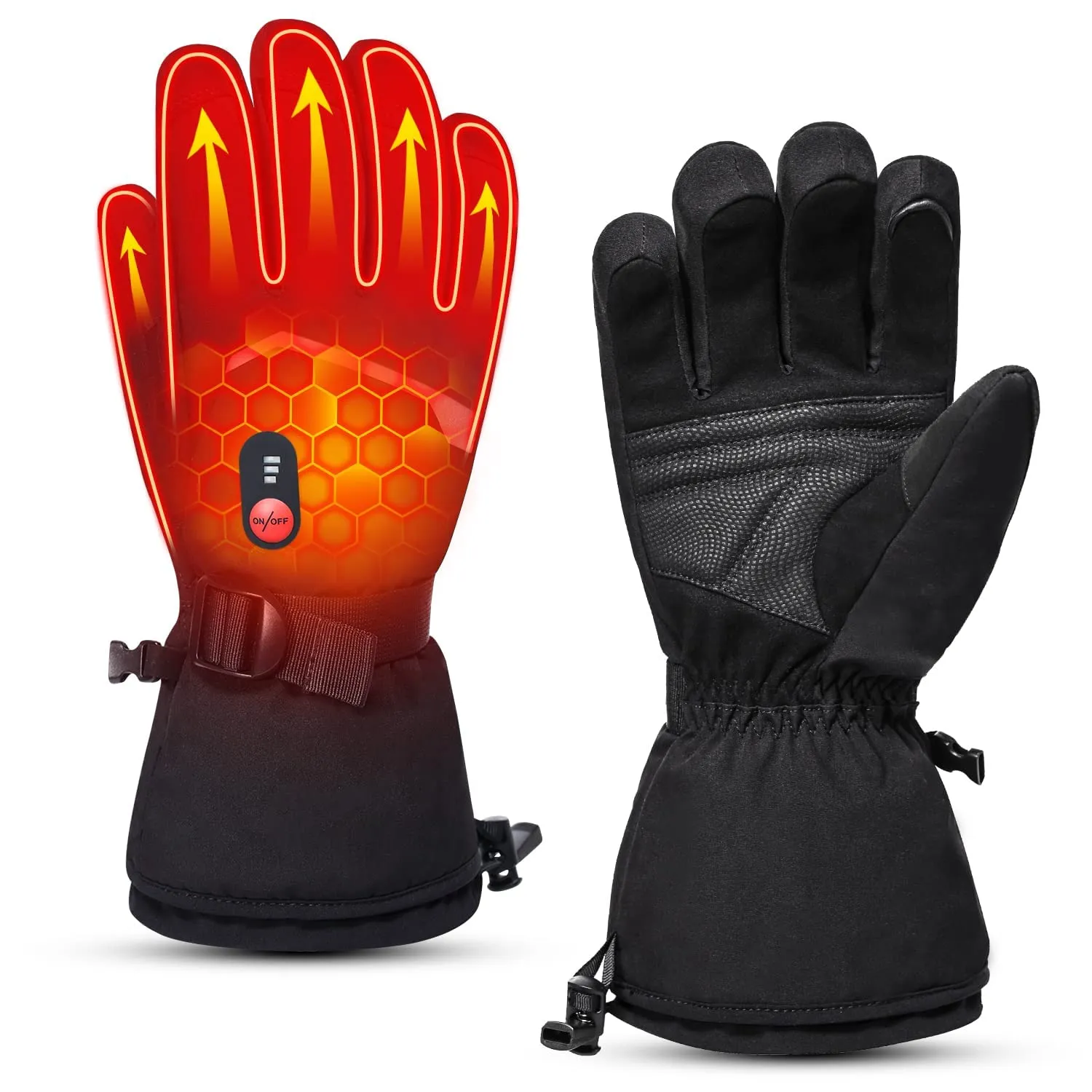 Heated Gloves - Touch Screen Design for Winter Warmth