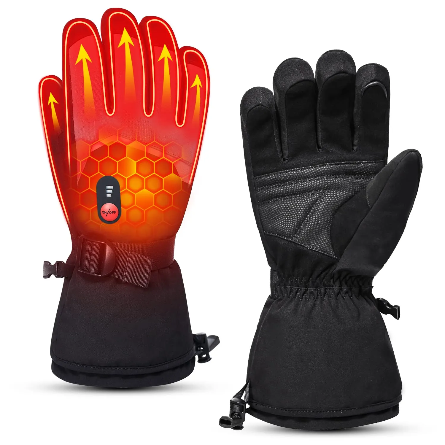 Heated Gloves - Touch Screen Design for Winter Warmth