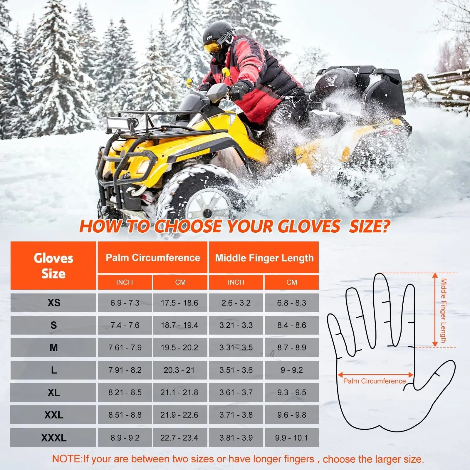 Heated Motorcycle Gloves - Microcarbon Fiber Warmth for Winter