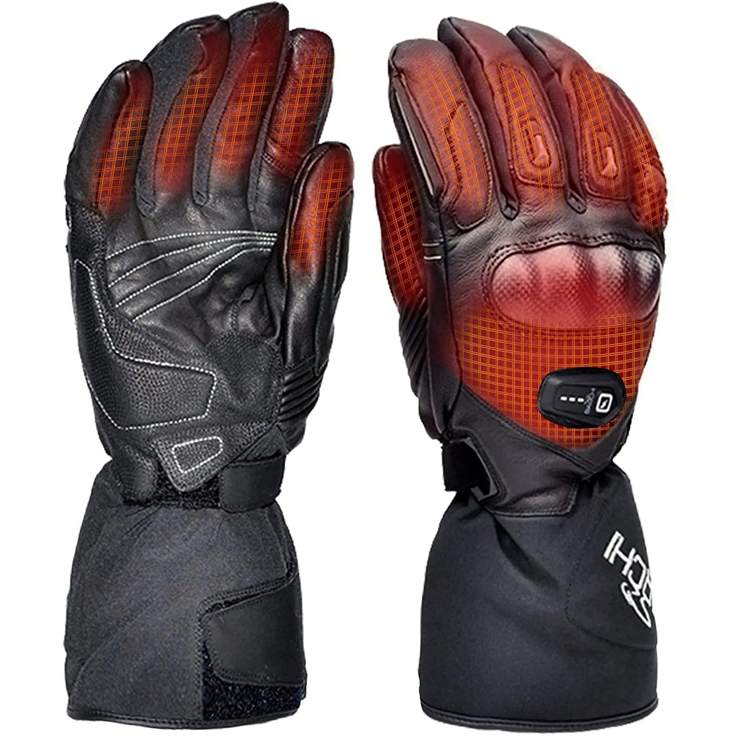 Heated Motorcycle Gloves - Microcarbon Fiber Warmth for Winter