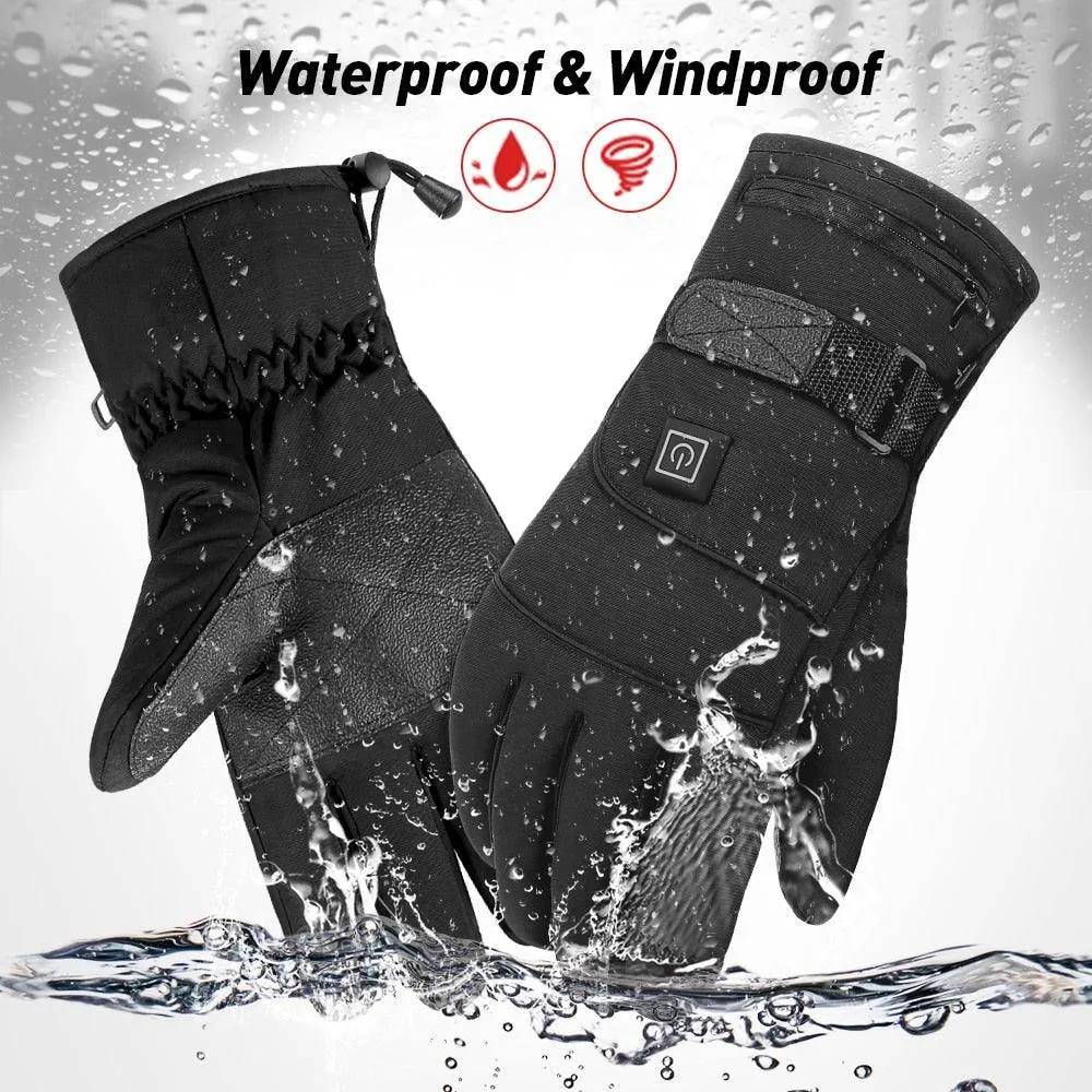 Heated waterproof gloves