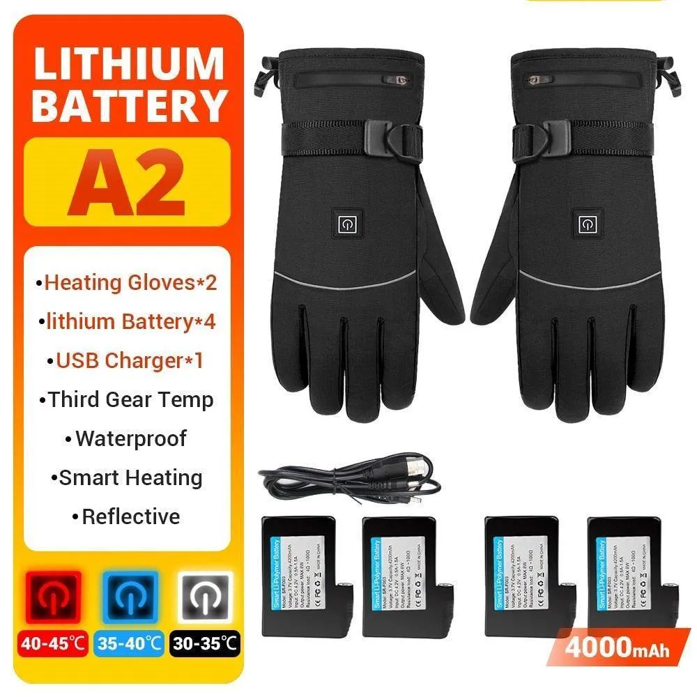 Heated waterproof gloves