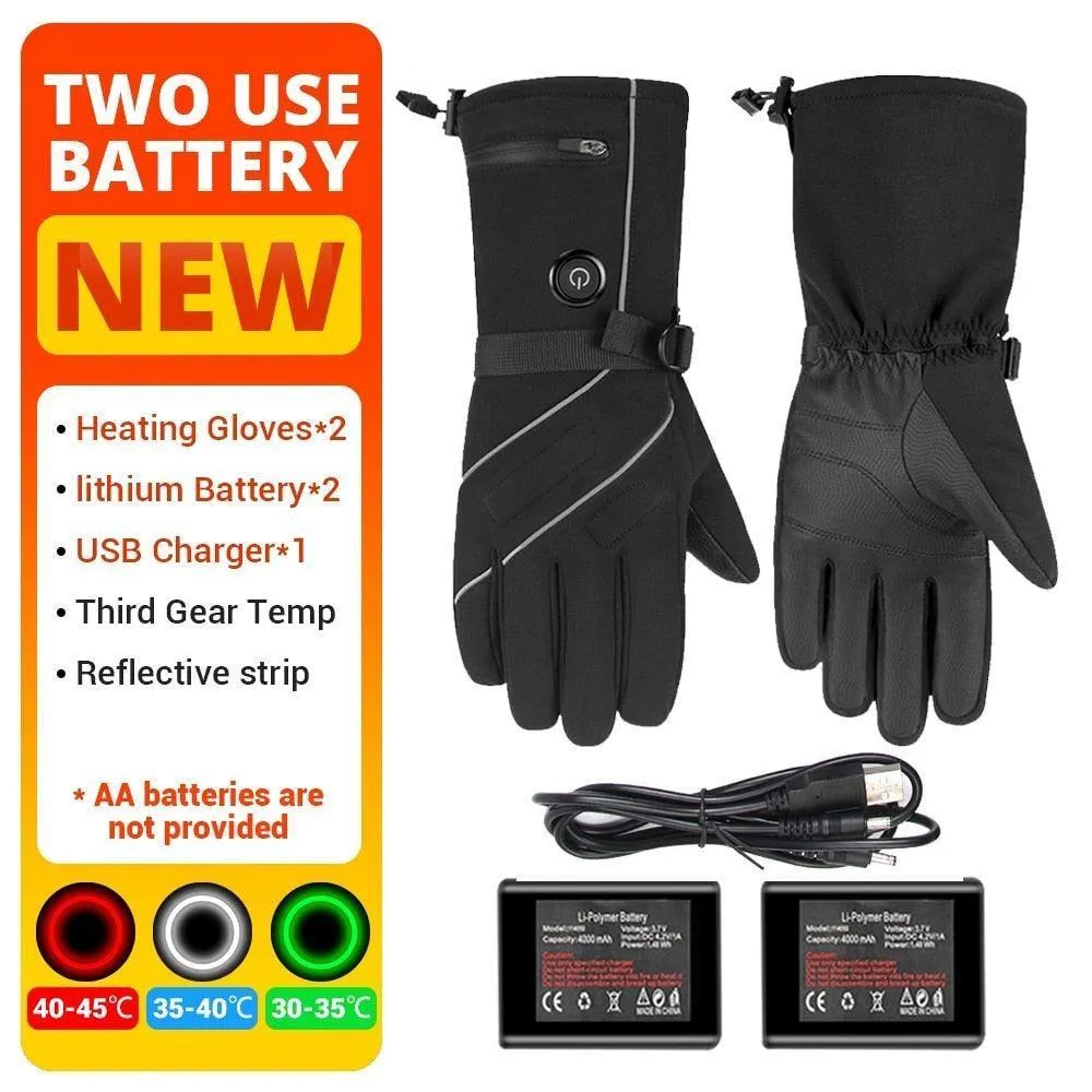 Heated waterproof gloves