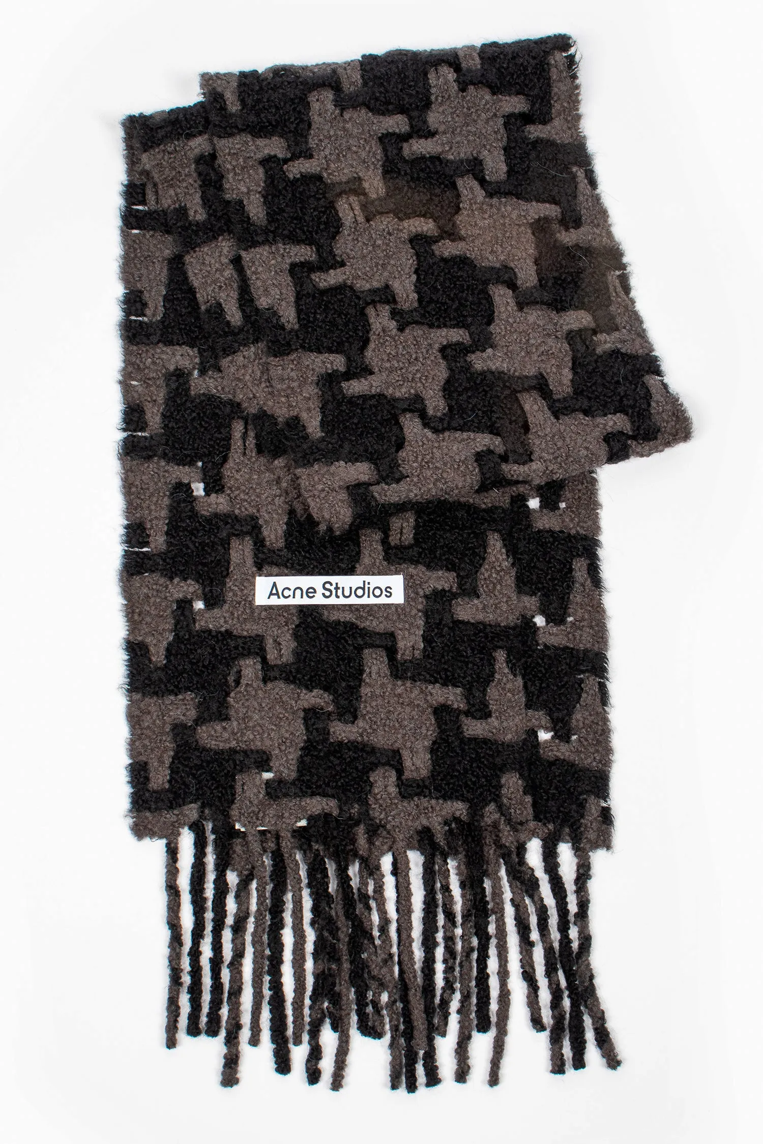 Houndstooth Scarf Black/Grey