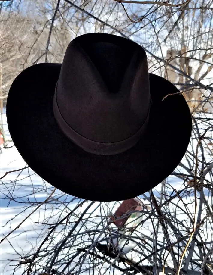 Indiana Style Wool Felt Hat-Brown Color