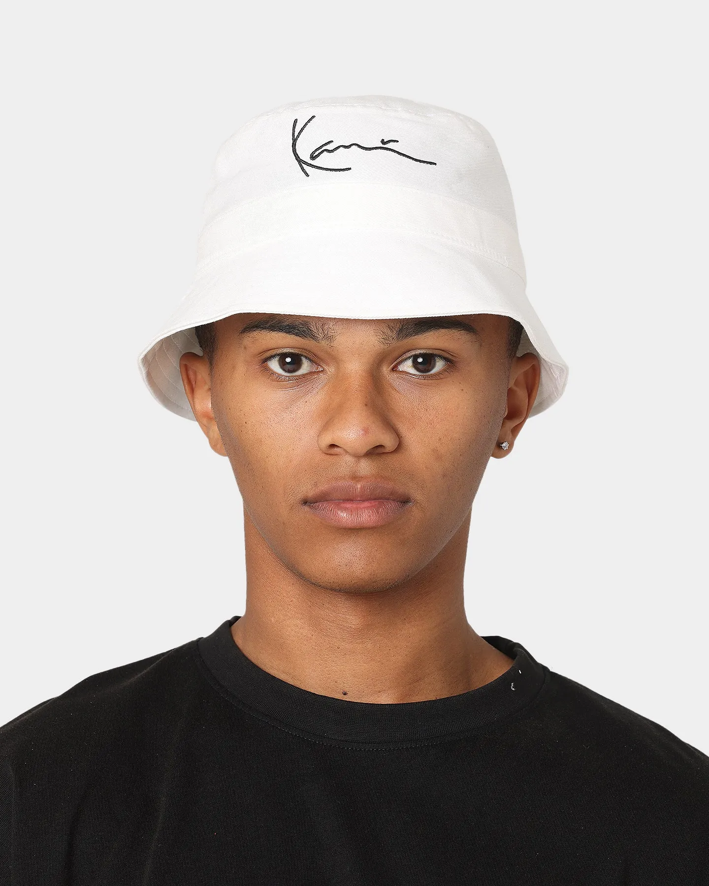 Karl Kani Signature Bucket Hat White