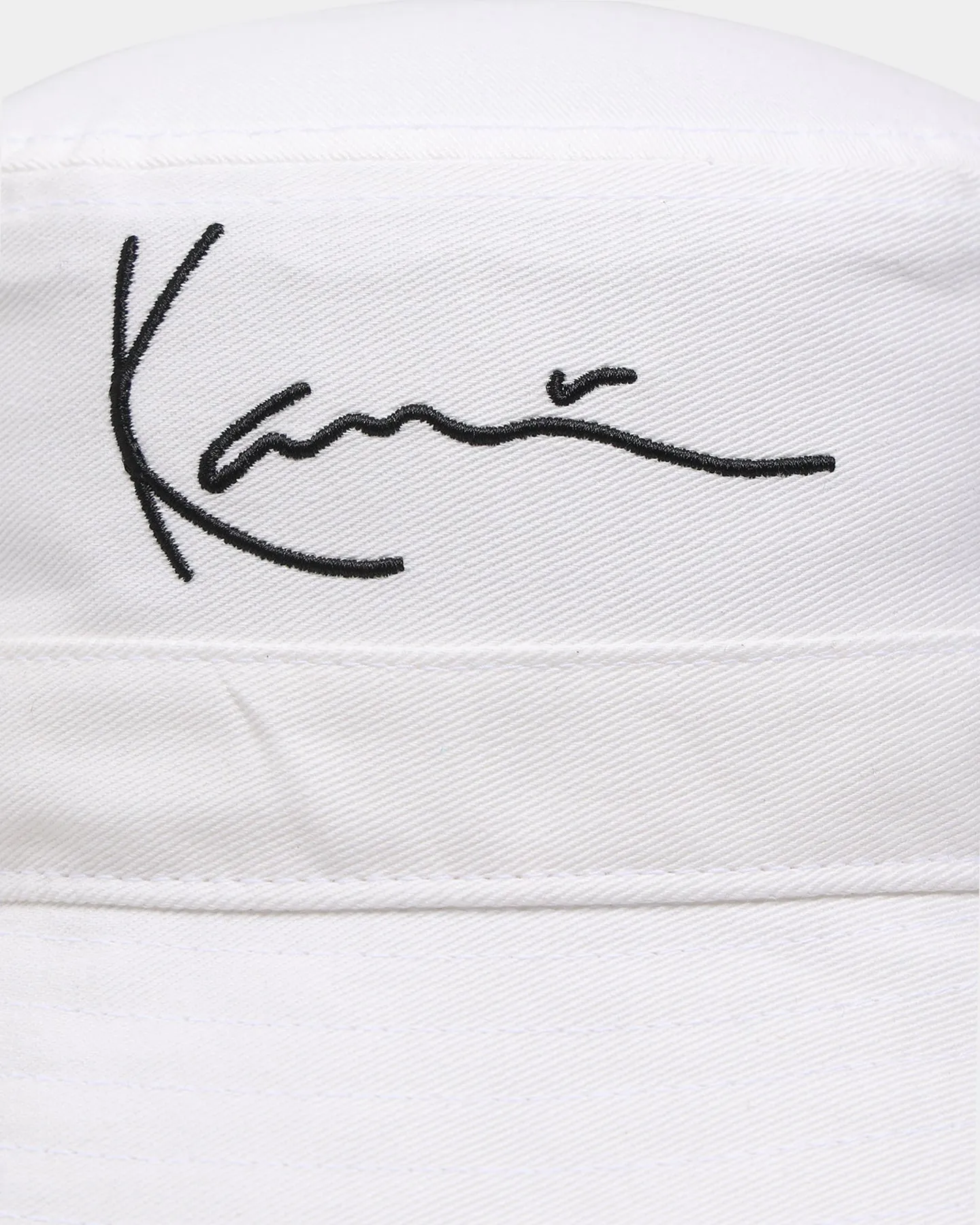 Karl Kani Signature Bucket Hat White