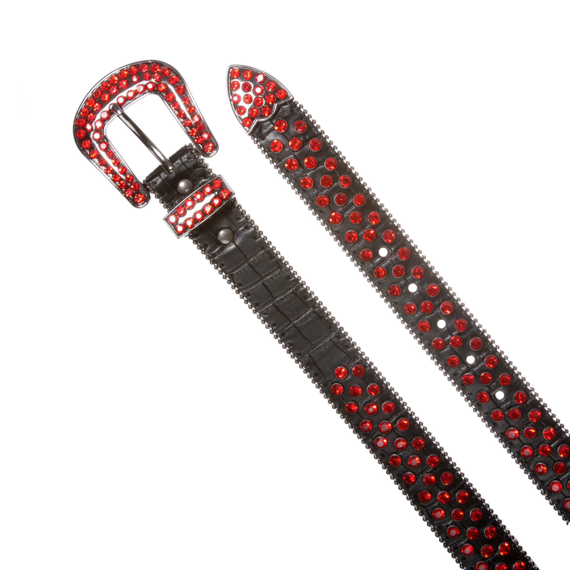 Kids Cowboy Cowgirl Classic Western Rhinestone Bling Studded Diamond Leather Belt