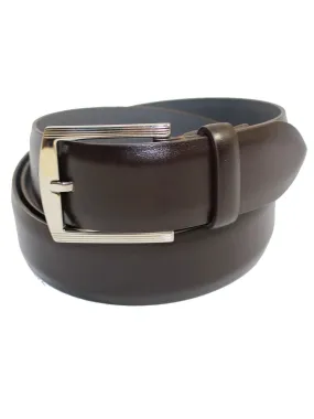 Kiton Belt Dark Brown Smooth Leather Men Belt 95 / 38 SALE