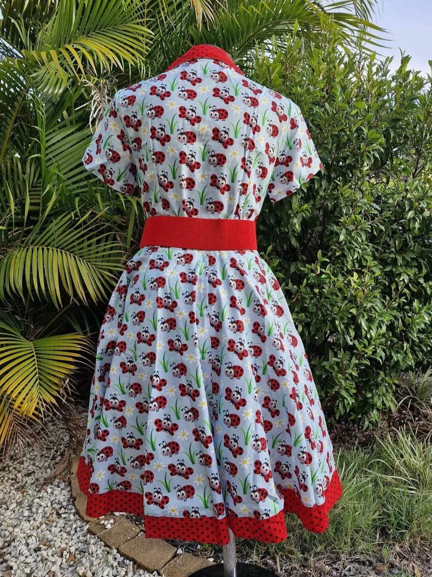 Ladybugs Full Circle Skirt