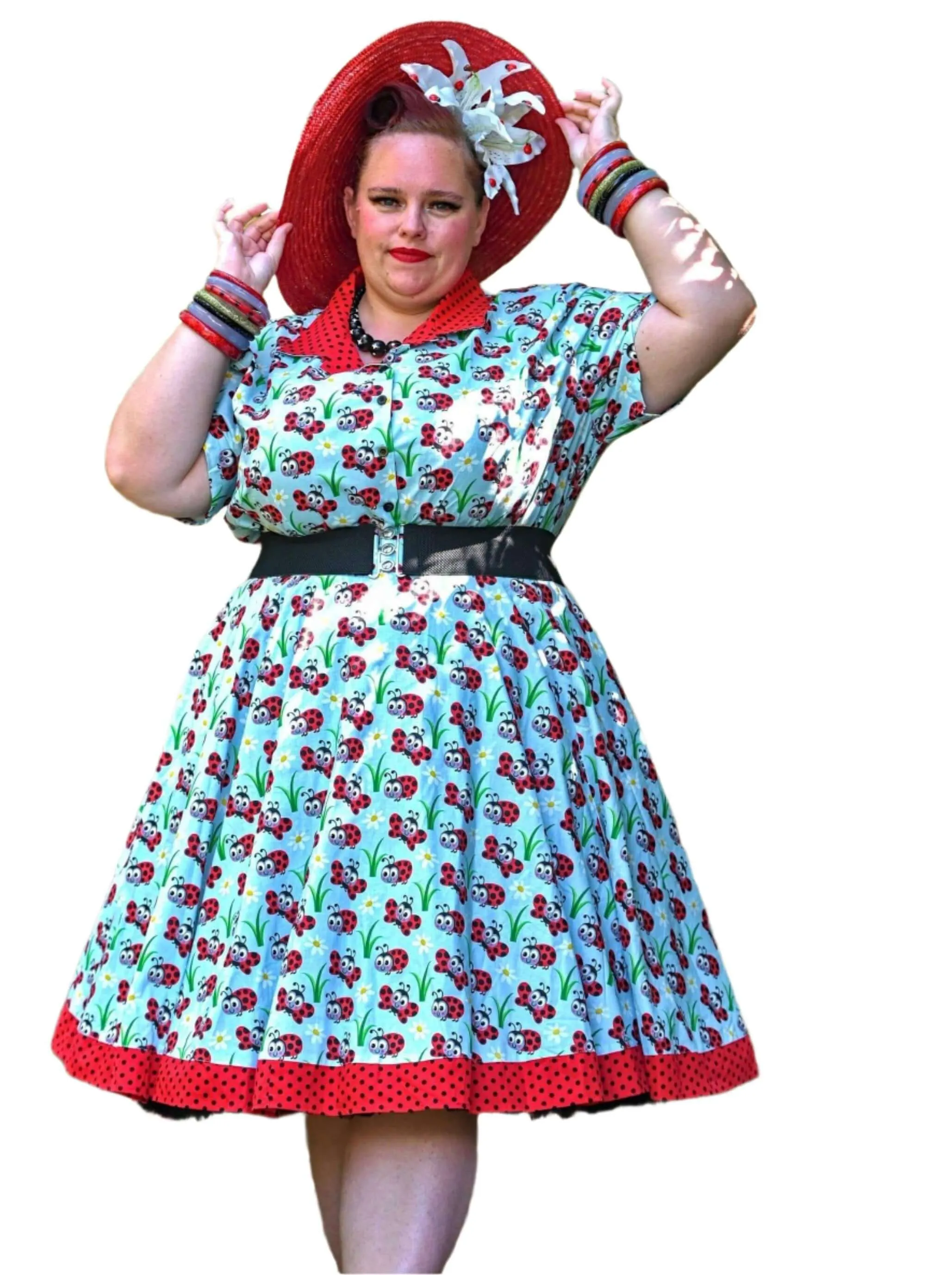 Ladybugs Full Circle Skirt