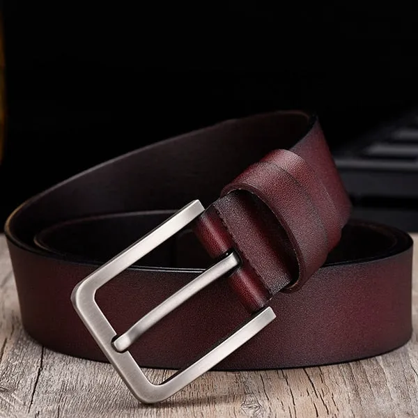 leahther belt men male genuine leather strap belt