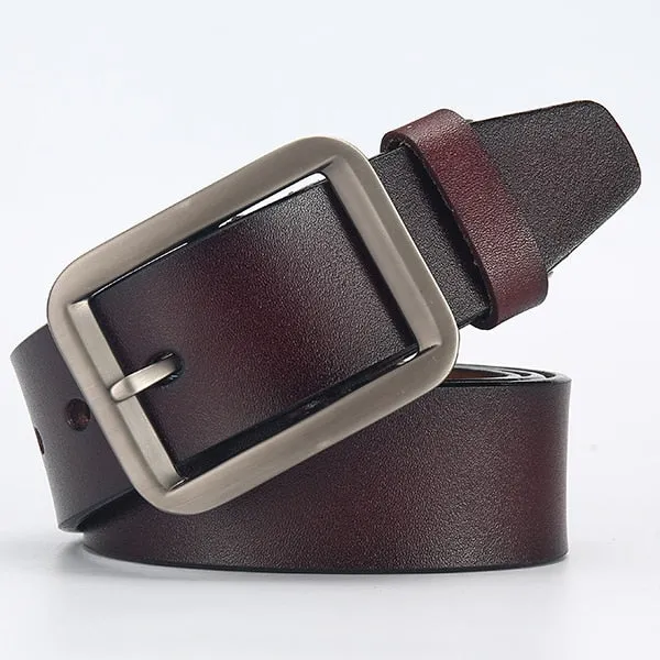 leahther belt men male genuine leather strap belt