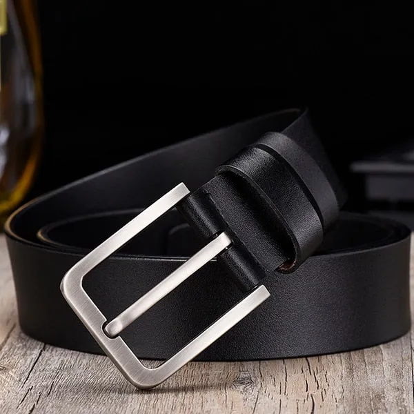 leahther belt men male genuine leather strap belt