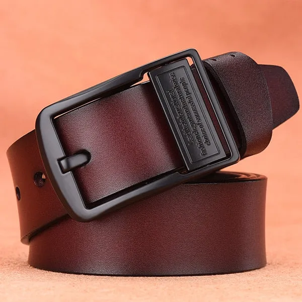 leahther belt men male genuine leather strap belt