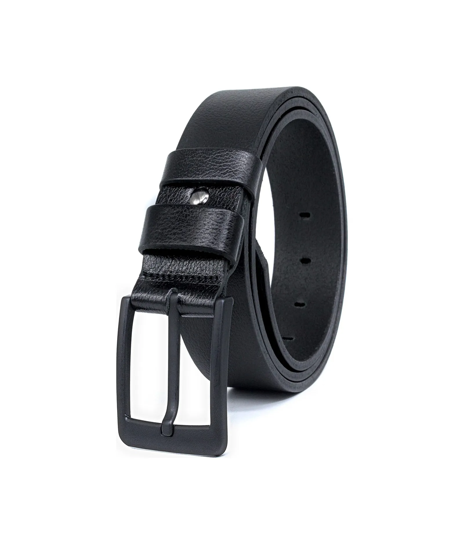 Leather Belts, Black for Men Genuine