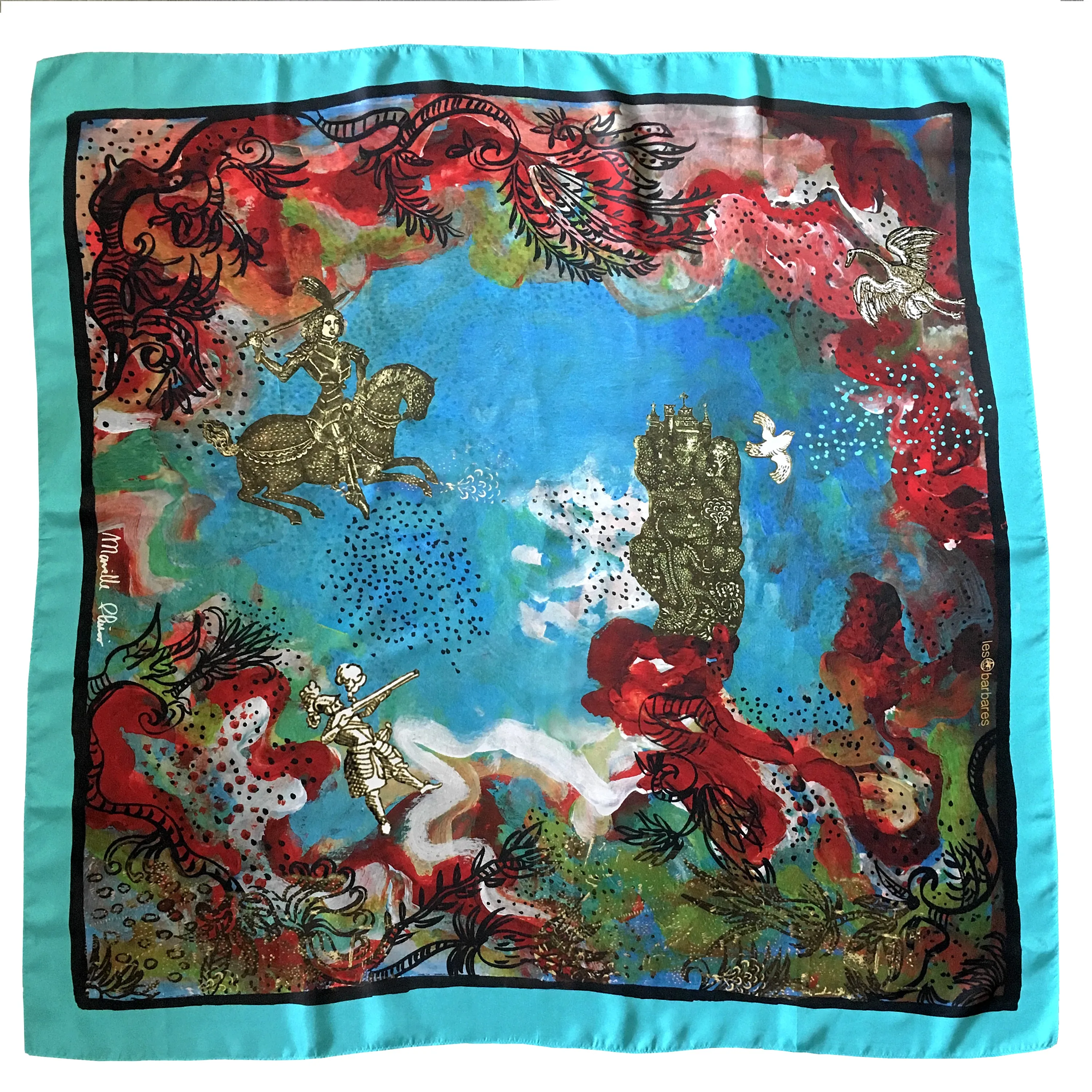 LES BARBARES | Medium Silk Scarf