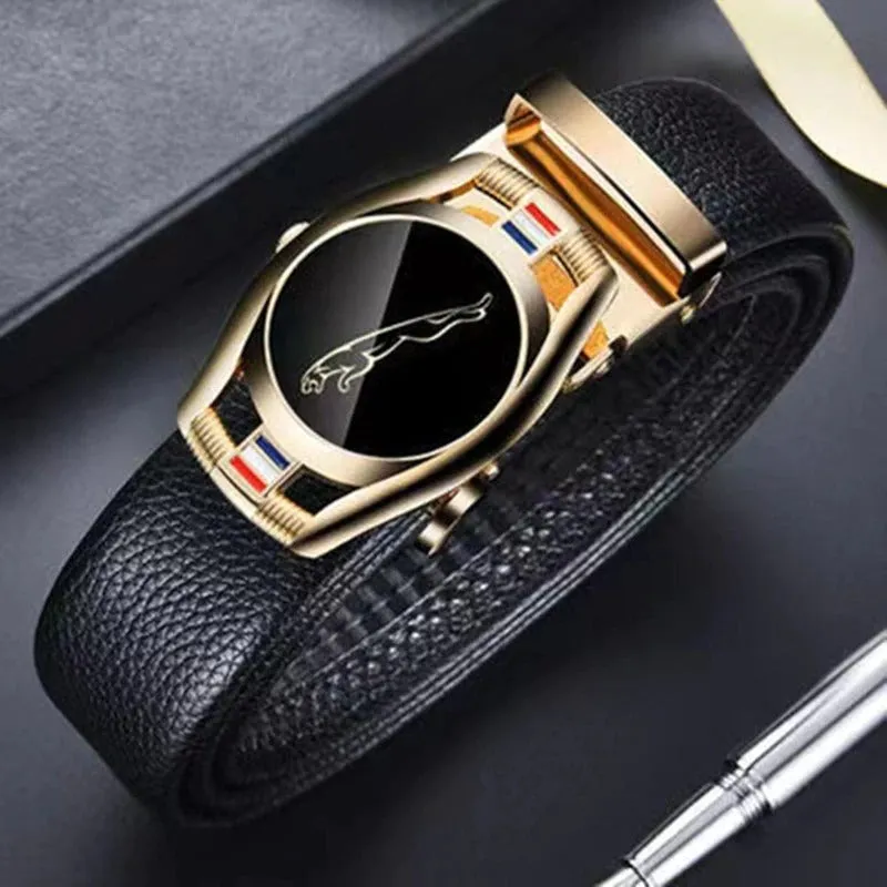 Men's Automatic Buckle Genuine Leather Belt