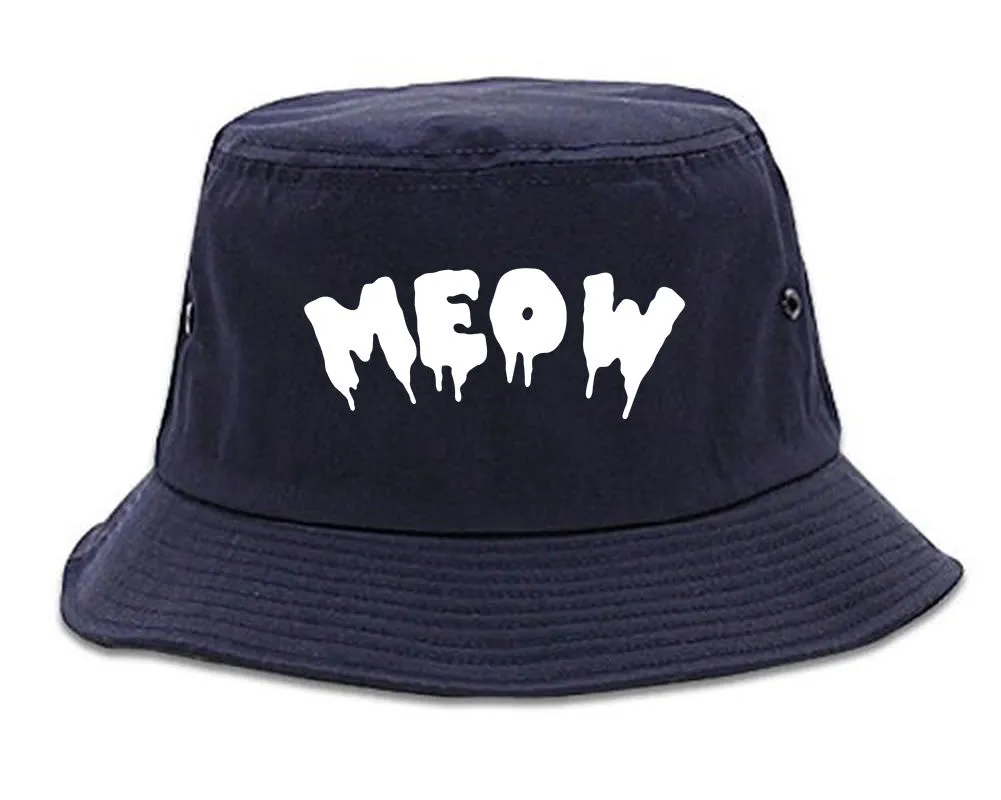 Meow Cute Goth Cat Bucket Hat