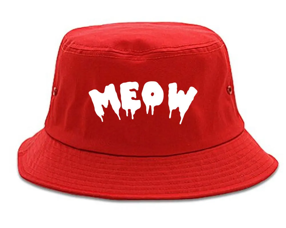 Meow Cute Goth Cat Bucket Hat