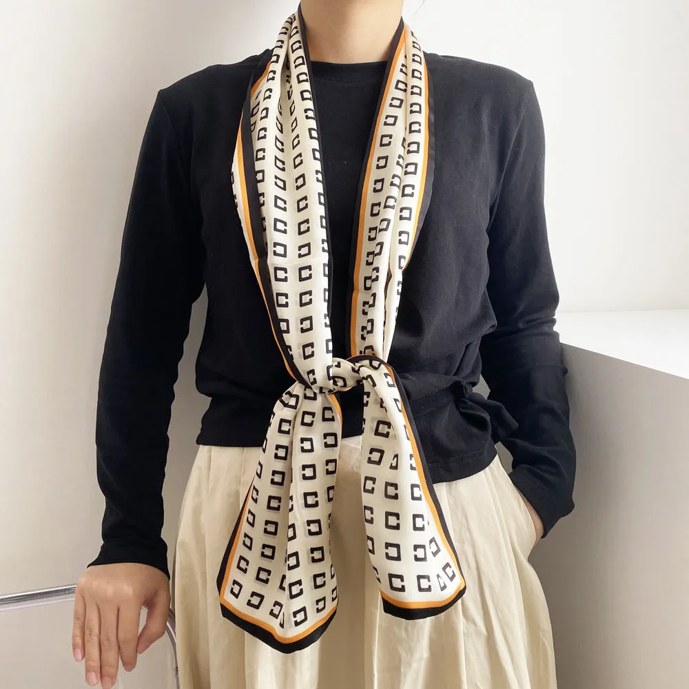 Multi-function Lightweight Silk Scarf for Hair or Neck