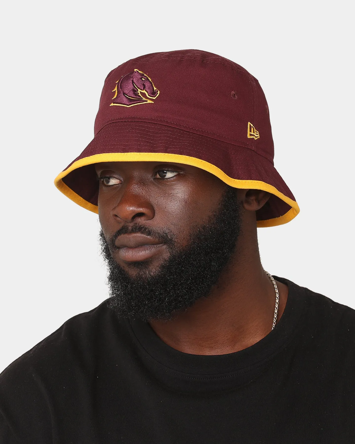 New Era Brisbane Broncos NRL '22 Bucket Hat Dark Purple