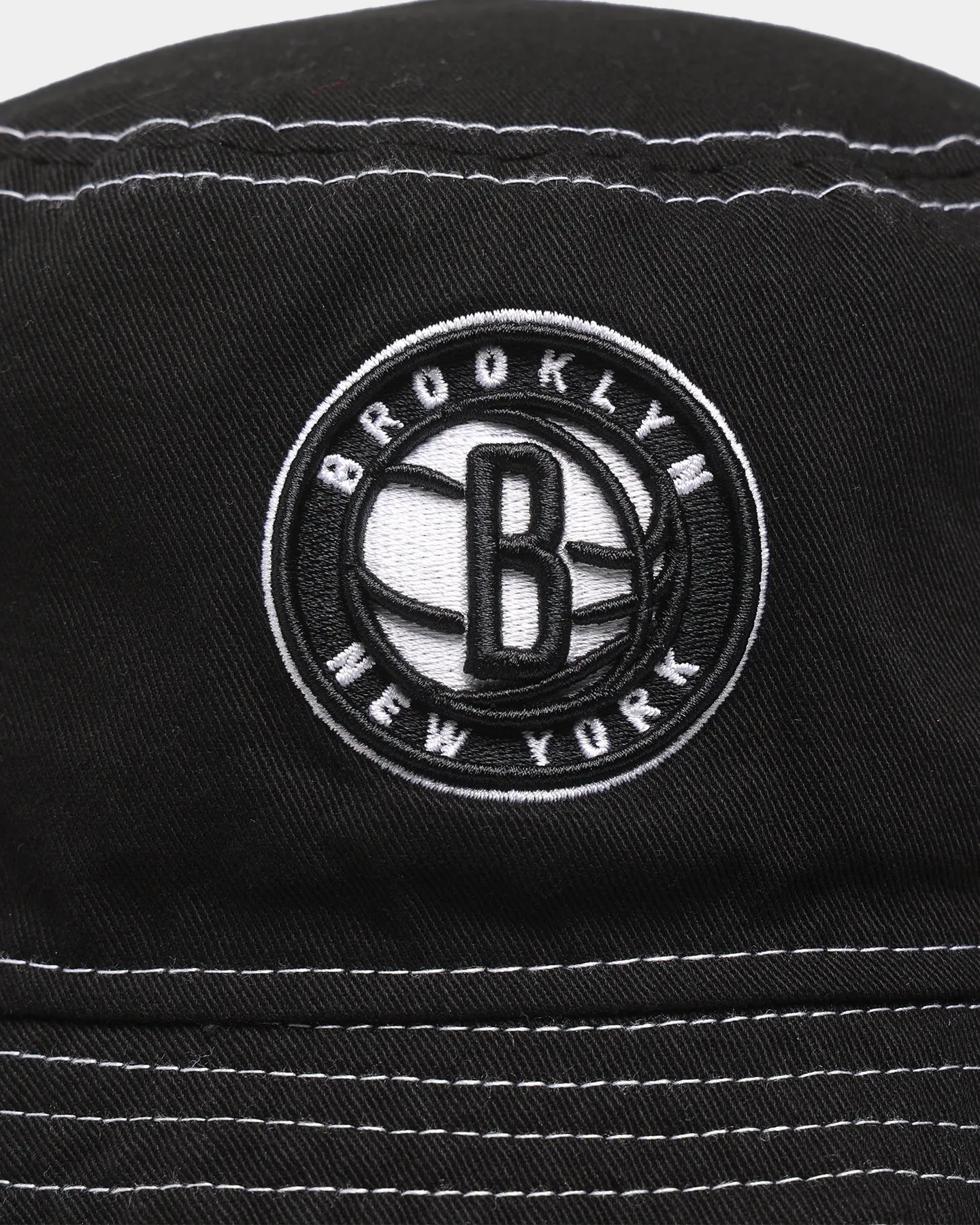 New Era Brooklyn Nets 'Black/White Contrast' Bucket Hat Black